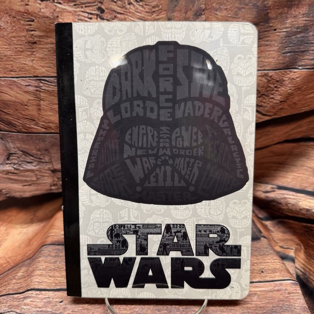 Star Wars Notebook Darth Vader Composition Journal Word Art Tri-Coastal Design